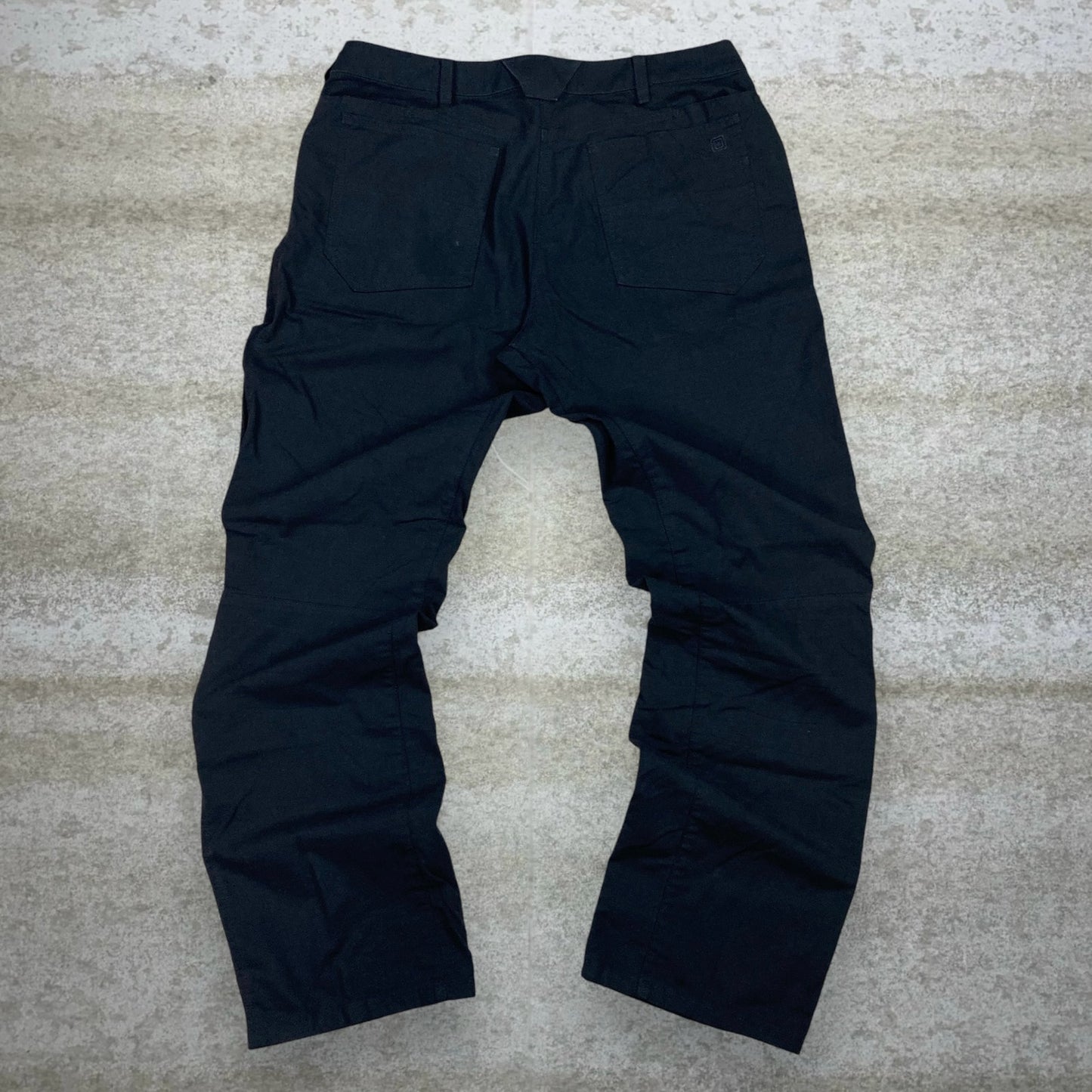 Vintage 5.11 Tactical Pants 36x34 Jet Black Baggy Wide Leg Fit Cargos Military Grade Double Knees 90s
