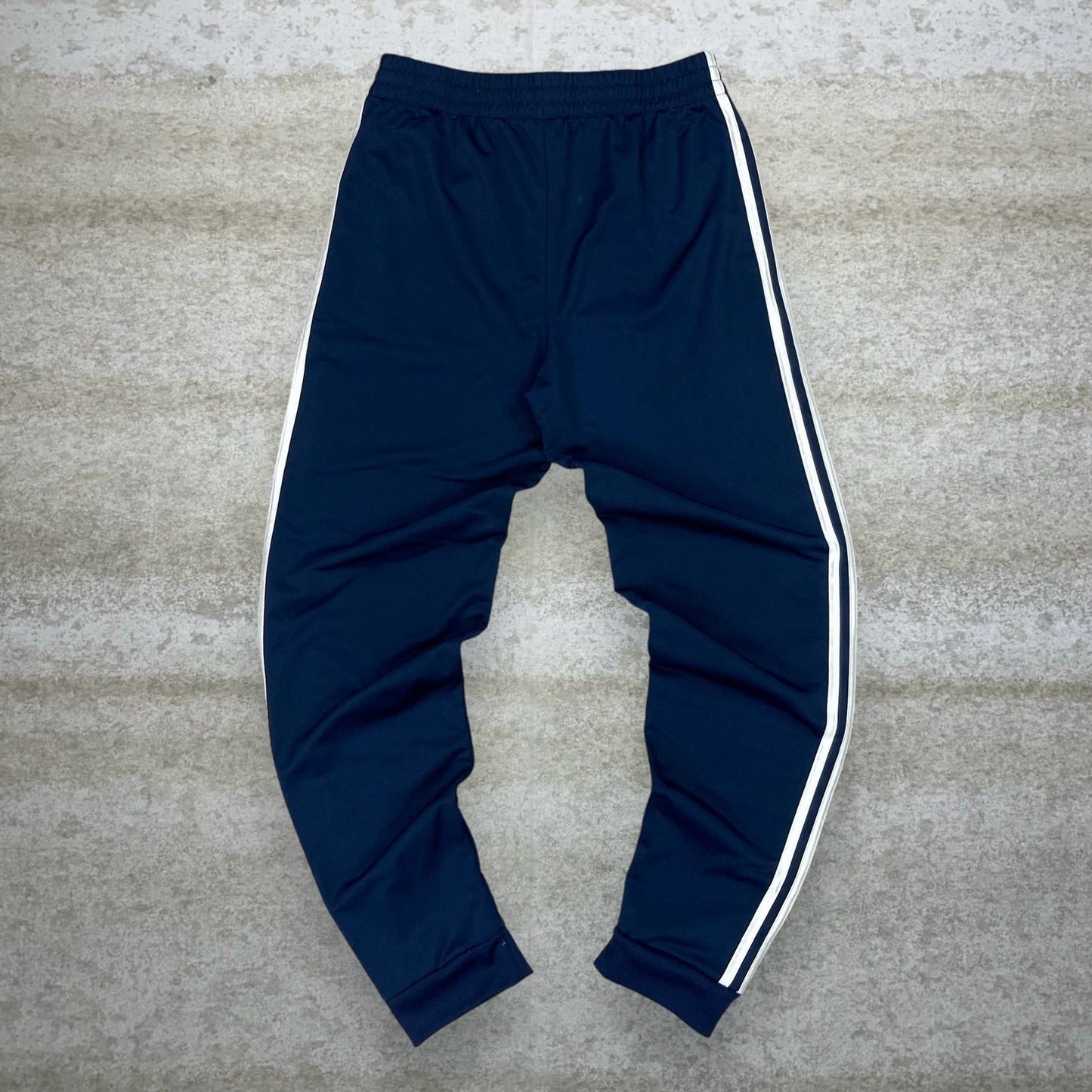 Adidas Sweatpants Navy Blue Polyester White 3 Stripes Youth XL