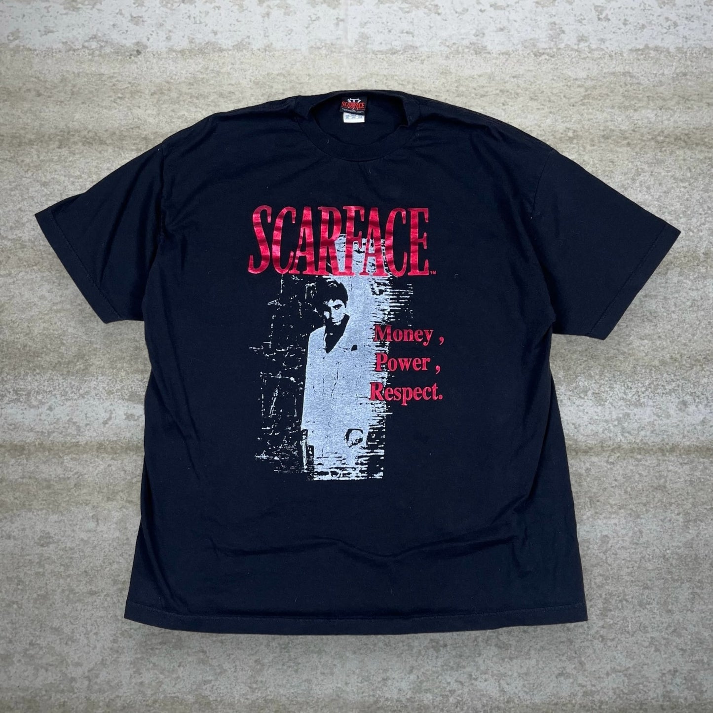 Vintage Scarface Shirt Mens 2XL Black Cotton Short Sleeve Officially Licensed 90s