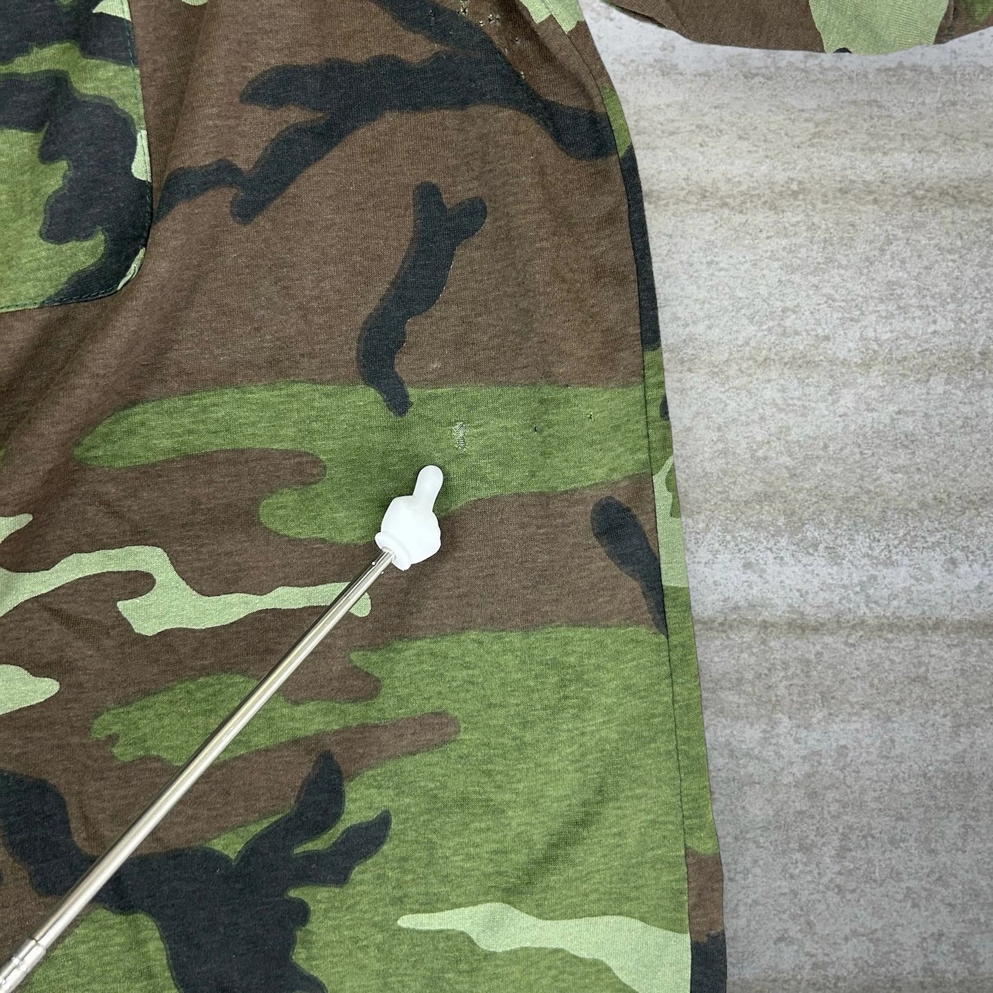 Vintage Woodland Hunting Camo Shirt Mens 3XL Cotton Short Sleeve Made in USA 90s