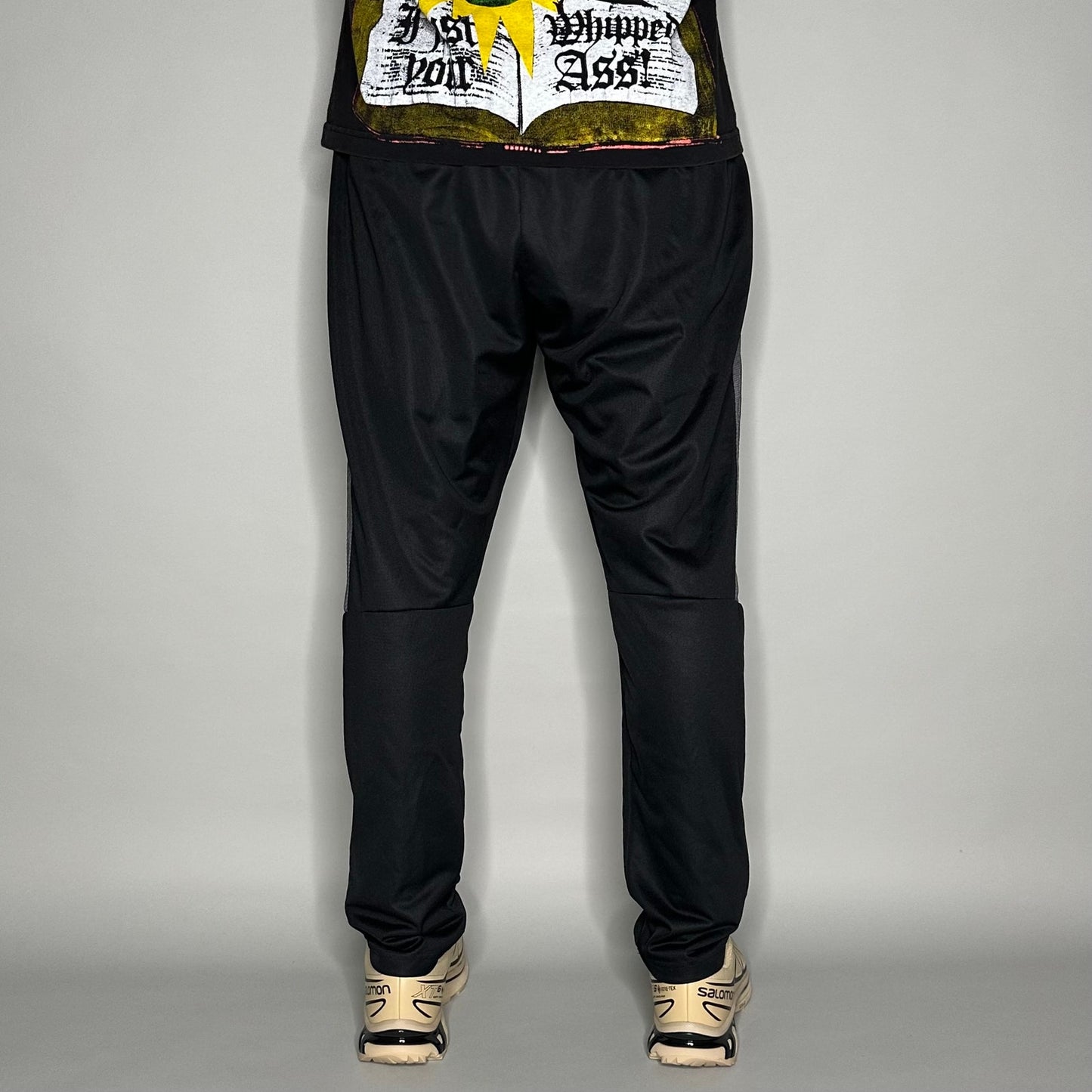 Nike Sweatpants XL Jet Black Polyester Grey Swoosh
